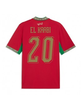 Marocko Ayoub El Kaabi #20 Replika Hemmakläder VM 2026 Kortärmad